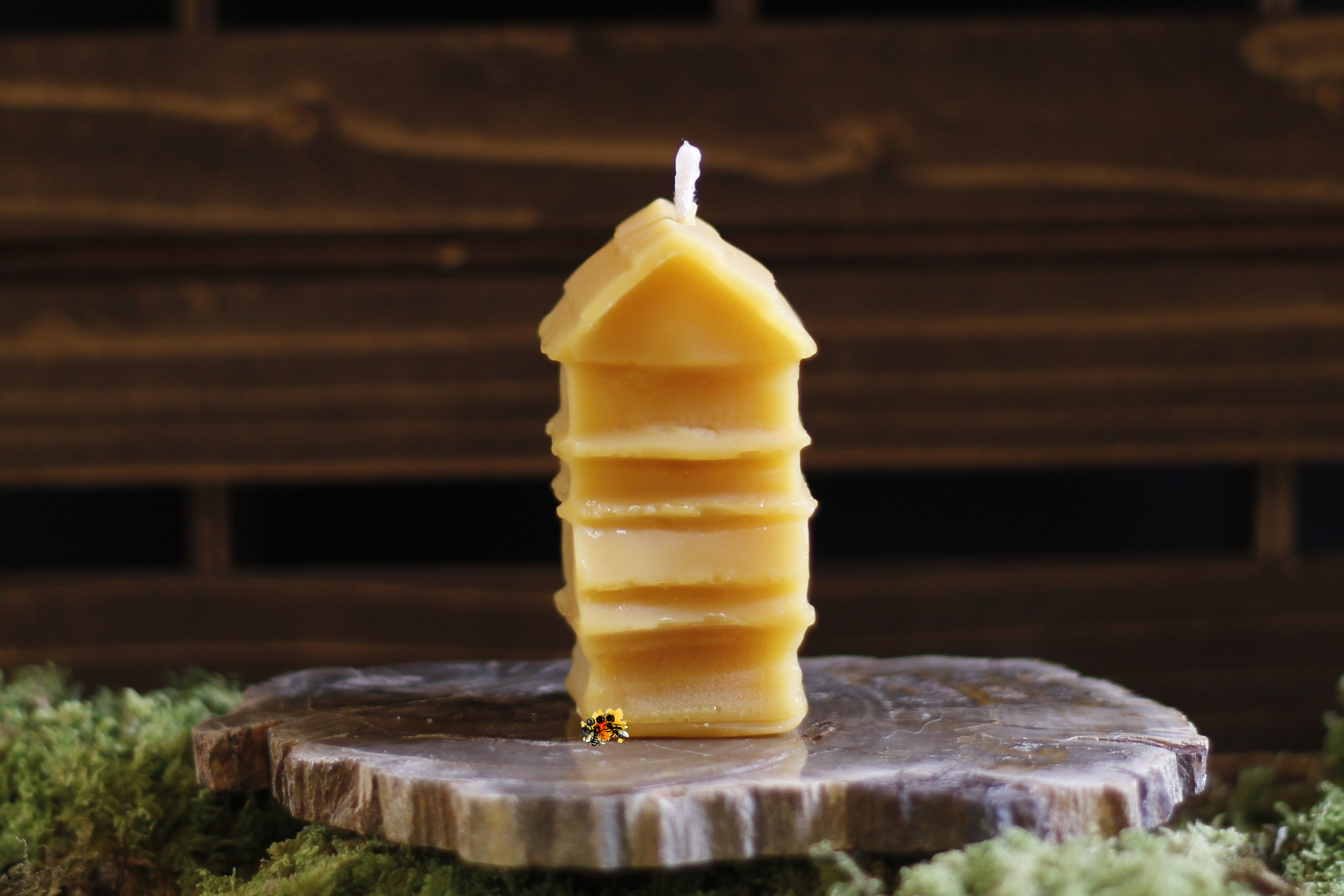 Bienenhaus "Wabenhof" Bienenwachskerze