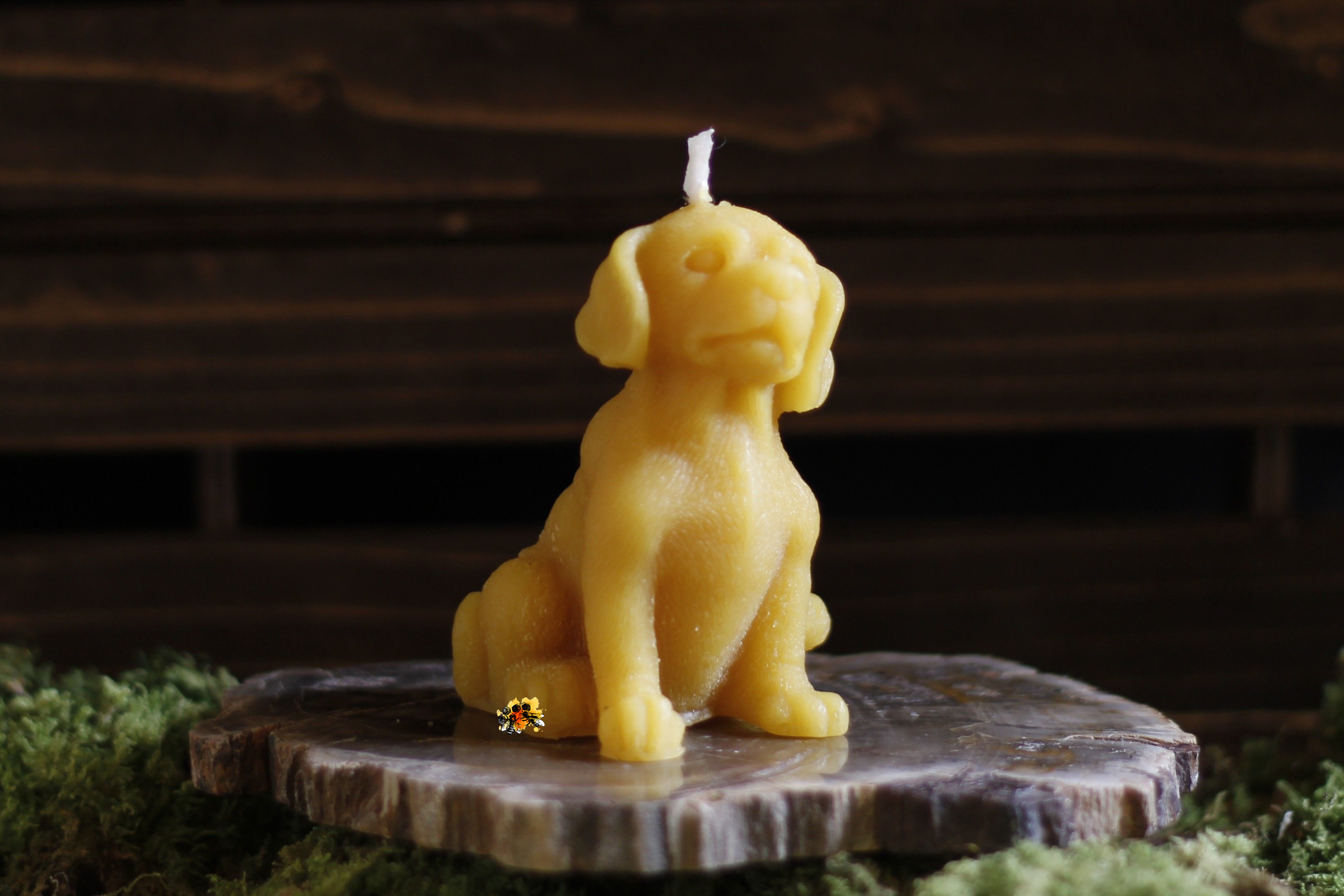 Hund "Labrador Lucky" Bienenwachskerze
