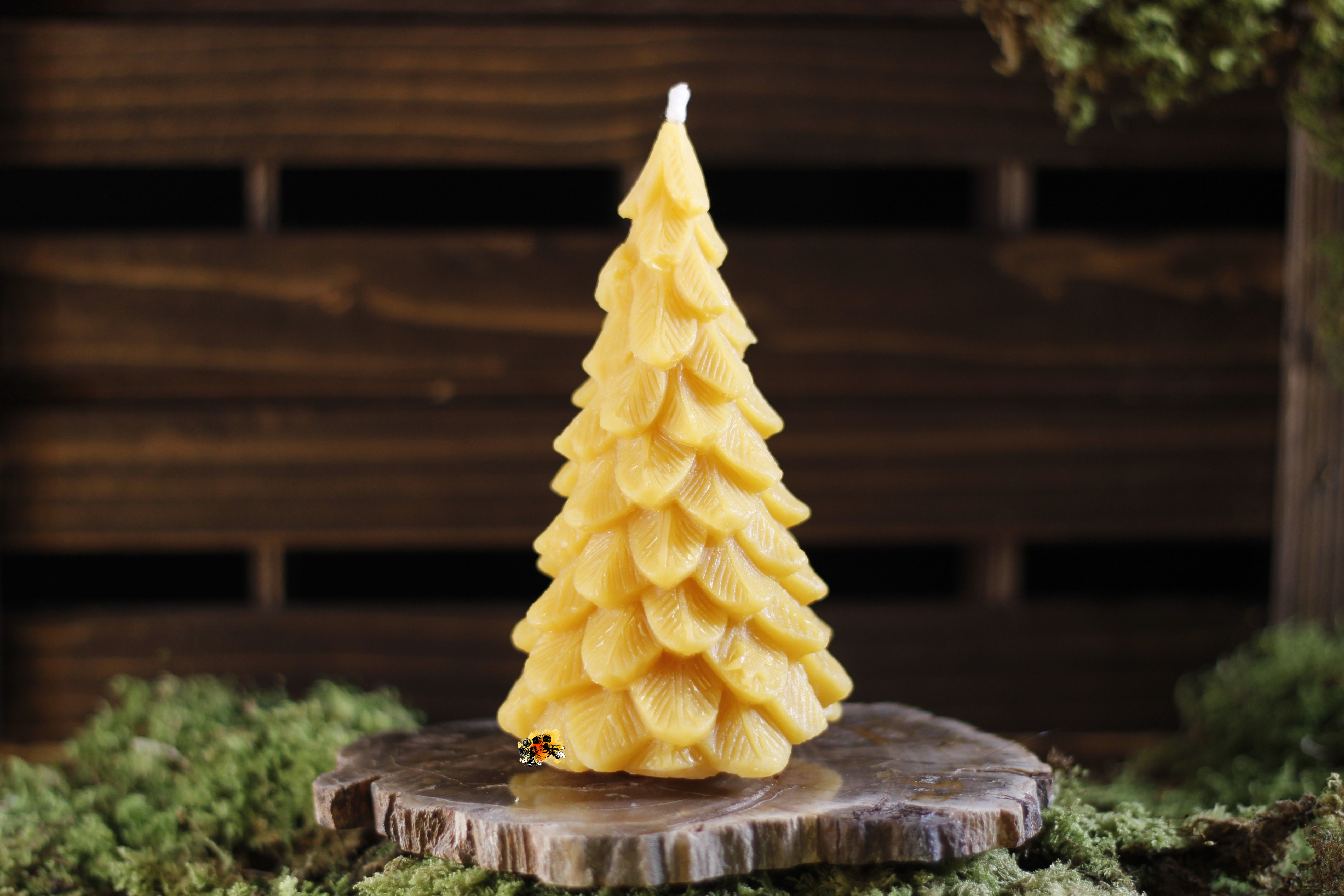 Baum "Festtanne" Bienenwachskerze