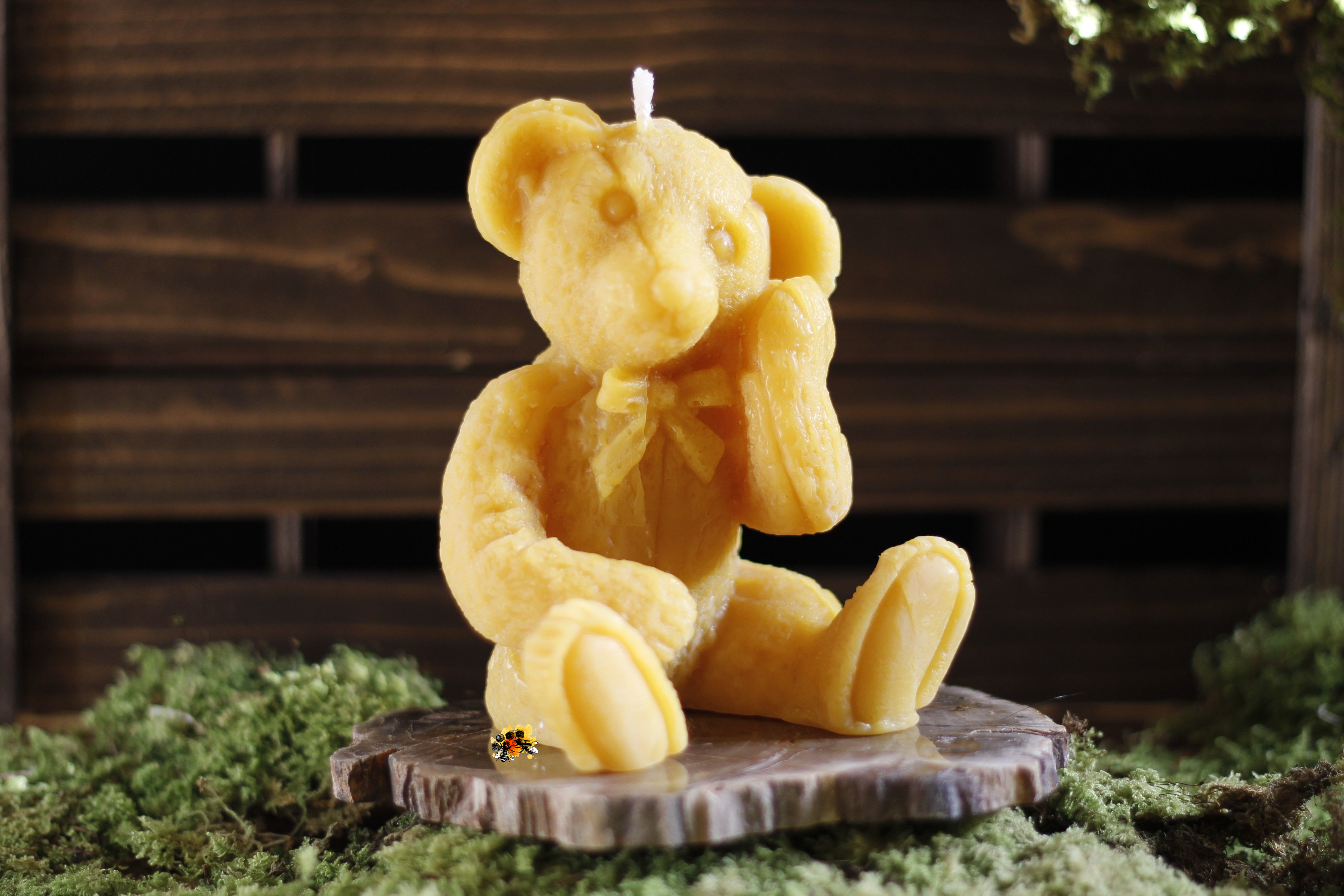 Bär "Teddy Mr. Miller" Bienenwachskerze