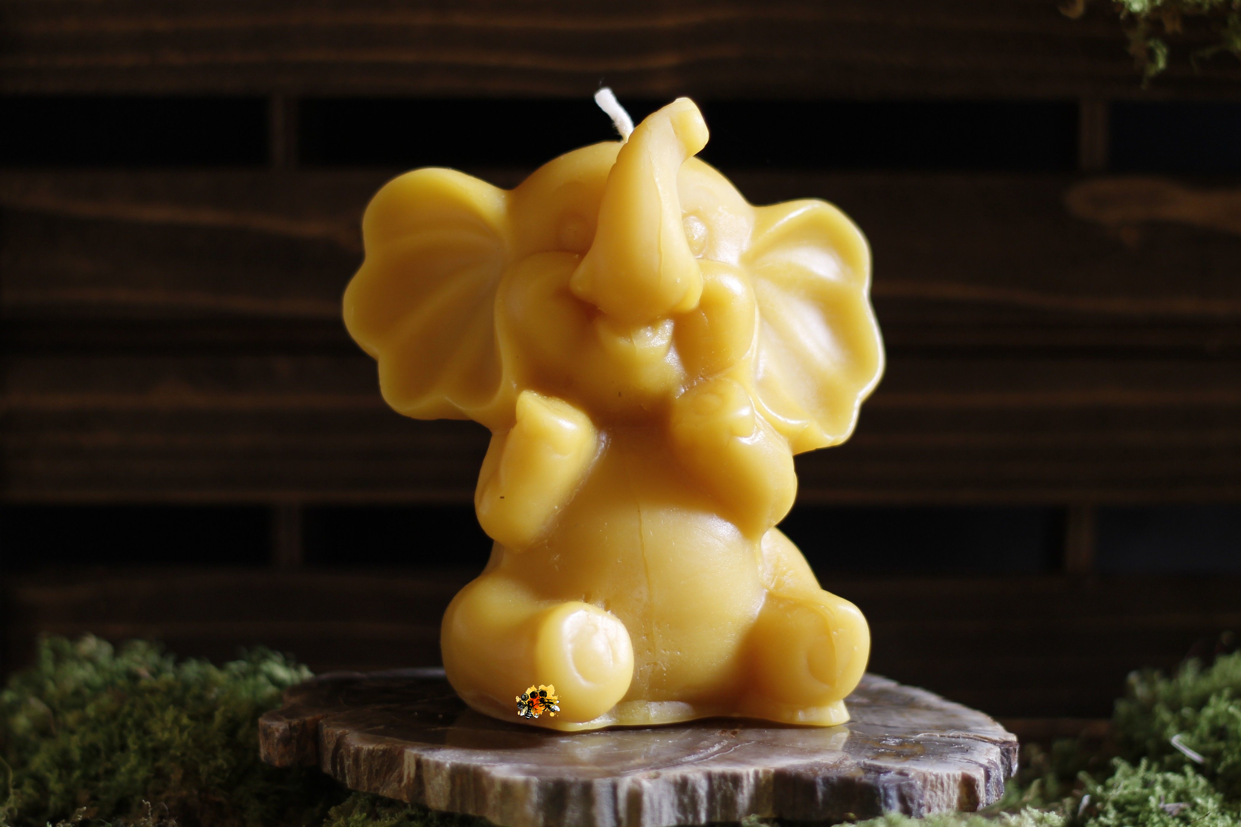 Elefant Bienenwachskerze