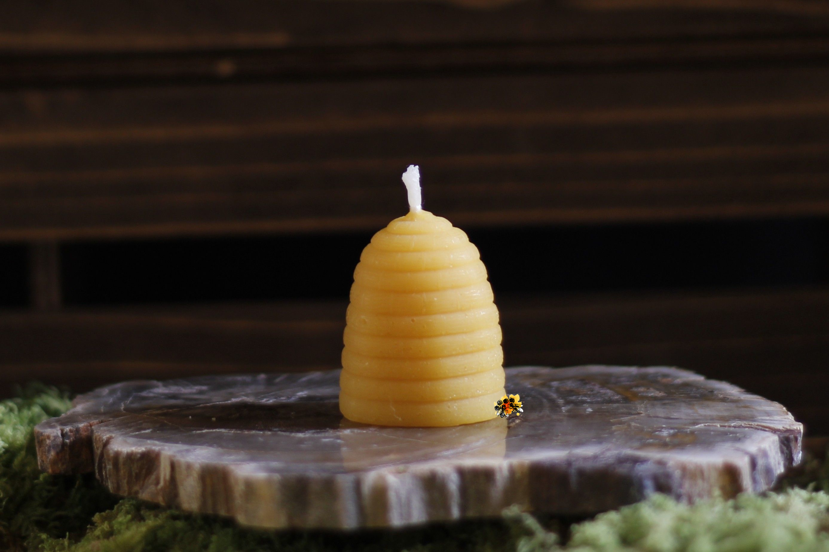 Bienenkorb "Summort" Bienenwachskerze